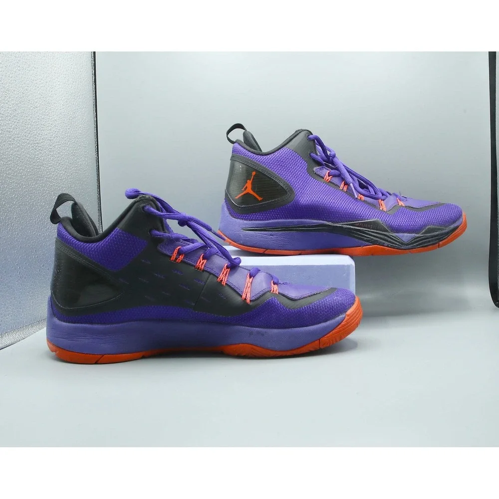 Jordan Super.Fly 2 PO Purple Orange Basketball Shoes 645058-523 Mens 8